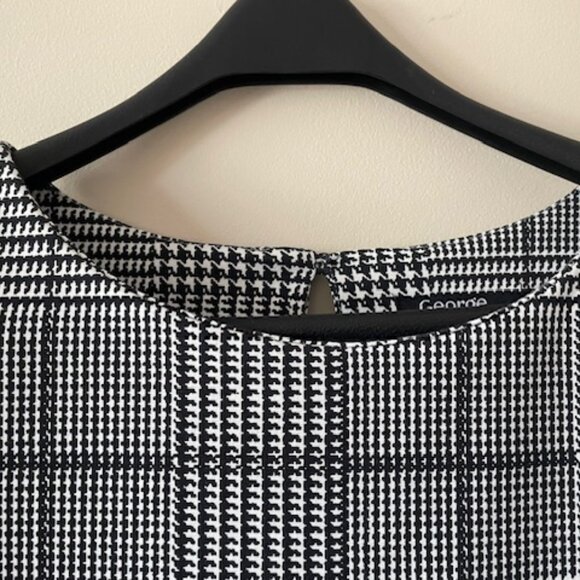 George  Sheath Cap Sleeves Herringbone Pattern Size L -New - Picture 4 of 9